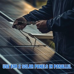 ECO-WORTHY Solar Connectors Y Branch Parallel PV Adapter Cable Wire Plug Tool Ki