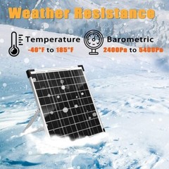 Kit de panel solar con cargador de goteo y soporte de montaje ajustable US NUEVO