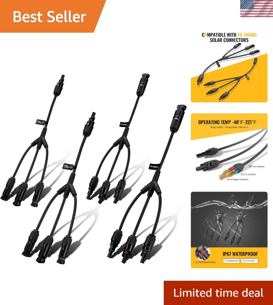 Solar Y Branch Connectors Solar Panel Parallel Connectors 1 to 3 Solar Cable …