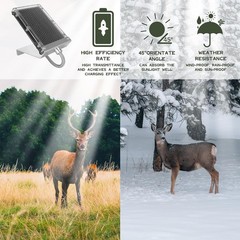 Adaptable Outdoor 6-Volt Solar Charger for Harsh Conditions – Includes Hardware