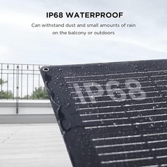 EF ECOFLOW 100W Flexible Solar Panel with High Efficiency Solar Modules, IP68