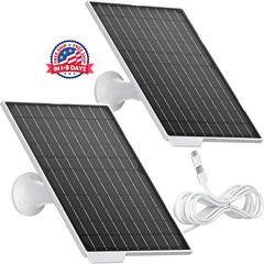 2 Pack Paneles solares de 9 W: cargador impermeable de alta eficiencia