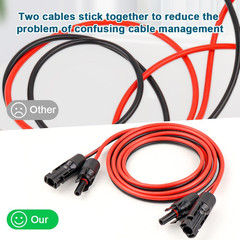 10 AWG Solar Extension Cable 100FT, Flexible Solar Panel Wire with Male to Femal