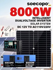 Solar Full 8000w 110/220V Inverter 300W Solar Panel Home 100A Controller SystXo