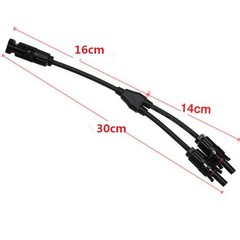 Solar Panel Y Branch Cable Connection Waterproof Adapter Connector Extension CC
