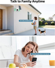 Solar Powered 4MP Outdoor PTZ Camera System with 2-Way Audio & DVR
