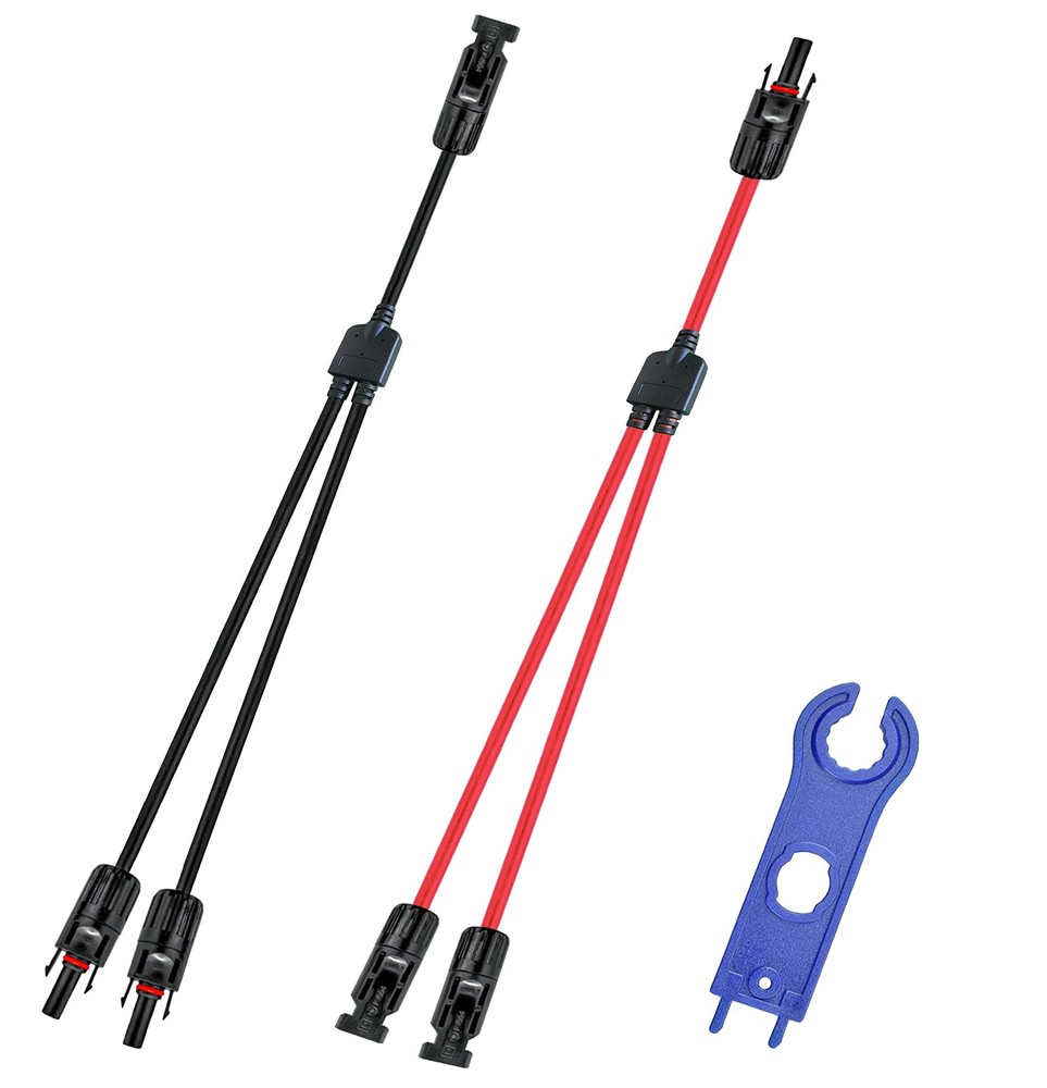 Y Solar Connector,Solar Y Branch Parallel Cable,Solar 1 to 2 Male Female Conn
