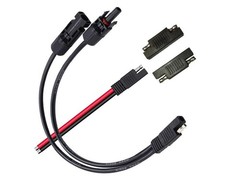 Durable 10AWG Solar Connector Extension Cable: MC-4 to SAE for RVs and Caravans
