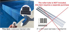 Motorized Solar Blanket Reel for Pools up to 20×40′ – Easy Button Operation