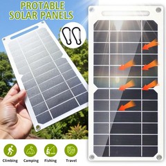 Portable 10W Solar Panel Charger USB Monocrystalline for Phone Outdoor Camping