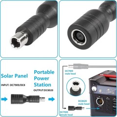 Effortless DC7909 to DC8020 Solar Panel Adapter – Compatible with Explorer 1500