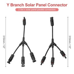 Solar Panel Connector Y Branch 3 to 1 Parallel Solar Panel Splitter 3 Way 2Set