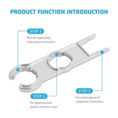 2Pieces Solar Metal Spanner Wrench Solar Panel Connector Tools Assembly