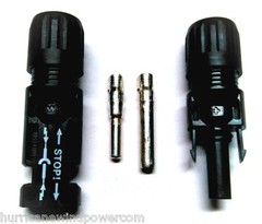 1 SET 6MM MULTI-CONTACT MC4 BRAND PV CABLE CONNECTOR FOR SOLAR PANEL
