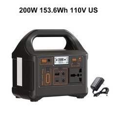 100W 200W Portable Power Station Solar Generator LiFePO4 AC UPS Camping Battery