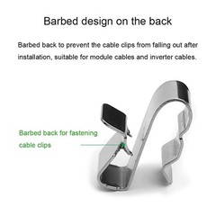 YSIL 60PCS Trailer Frame Wire Clips Stainless Steel Cable Clips…
