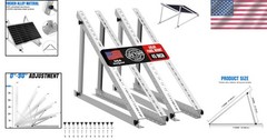 45-Inch Aluminum Solar Mounting Brackets – Adjustable for Various Applications