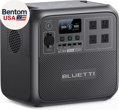 Portable Power Station AC180, 1152Wh Lifepo4 Battery Backup W/ 2 1800W (2700W Pe