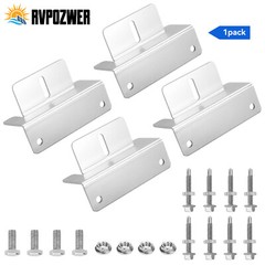 16 Sets Solar Panel Z Bracket Mounting Mounts Set Aluminum RV Boat Roof Wall