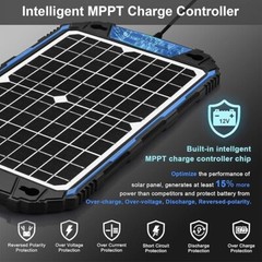 Cargador y mantenedor de batería solar impermeable de 12 W y 12 V Pro kits.neuvo