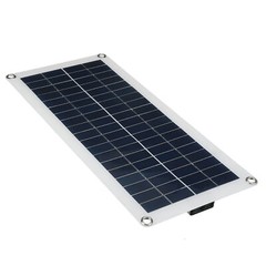 Portable Solar Panel 18V 20W Dual USB Port + DC5521 Clamp Y9I2