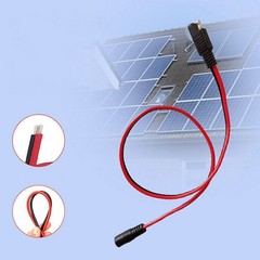 60CM SAE to DC Female Solar Cable 14AWG Charging Cable Accessory For Solar Panel