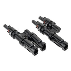 1 Pair Solar Branch Connectors IP67 Waterproof T-type Solar Panel Connectors