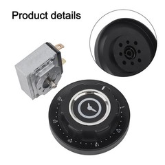 30 60 90 120min Timer Switch for Microwave Oven with Bell Silver Black