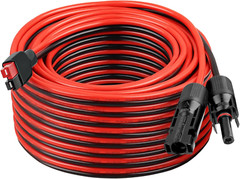 50FT 10AWG Solar Panel Anderson Connector Extension Cable, Tinned Copper