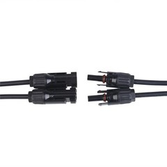 1 pair Solar Panel Y Branch Cable Connection Waterproof Adapter Connector Extens