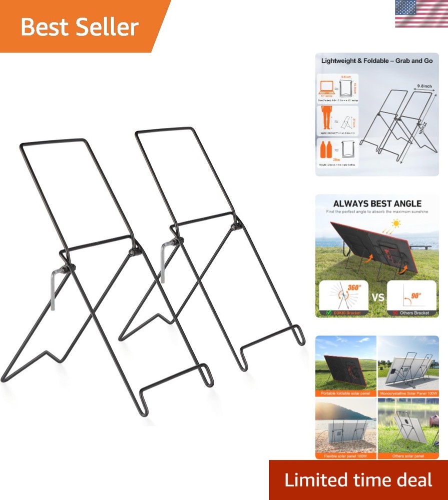 Portable Solar Panel Tilt Stand for Foldable Panels, Stainless Steel | Quick …
