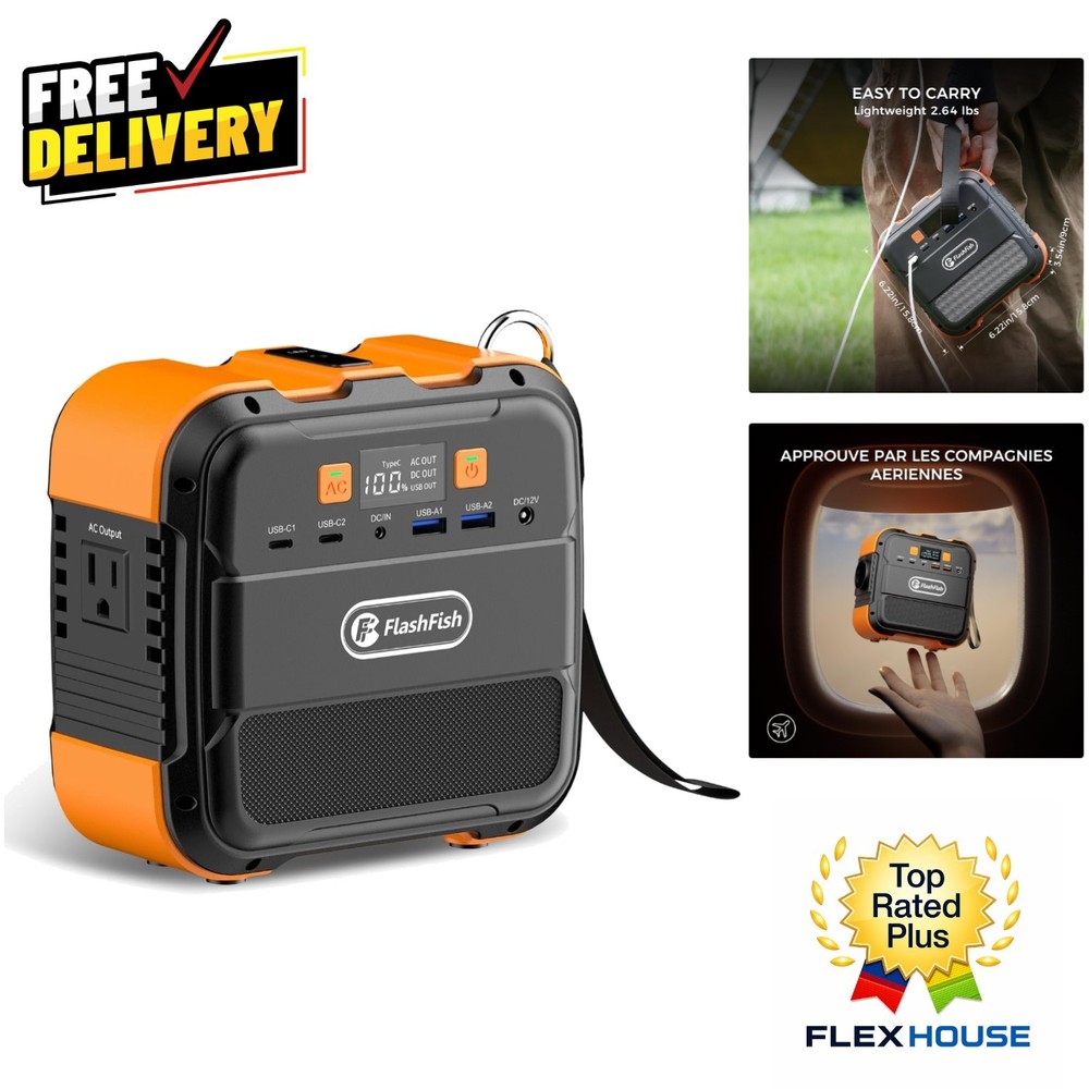Portable Power Station 120W with 98Wh Capacity – Ideal for Camping & Emergencies