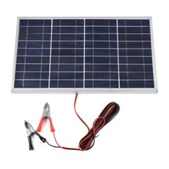 18V Aluminum Frame Solar Panel Battery Charger Kit Mobile Phone Emergency Home