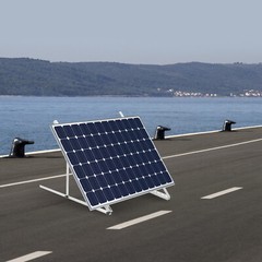 41”/45” Solar Panel RV Tilt Mount Brackets Roof Flat Surface Adjustable Frame US