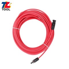Red + Black 20M 4mm² Solar Panel Wire Weatherproof Cable With M4 Connector