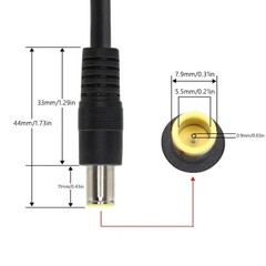 8mm Solar Panel Extension Cable 14AWG DC7909 Female to Male with DC8020 Adapter