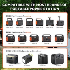 KSK MC4 Solar Cable with 7909 8020 | DC 8mm Adapter,Compatible with Jackery Expl