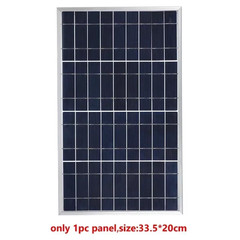 Outdoor Solar Panel 600W 12V Polycrystalline USB Power Portable Rechargeable Sol