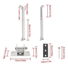 2 Set 14-27IN Solar Panel Rack Adjustable Aluminum Holder For 50-400 Watt Panels