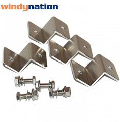 (100 Sets) Solar Panel Z Bracket Mount Mounting Set RV Boat