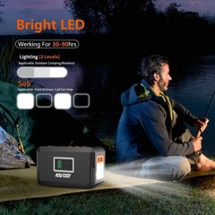 Portable Power Station,120W240W Peak Solar Generator,88Wh Lithium Battery Pow…
