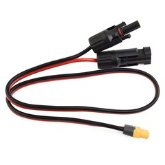Charging Cable Connection Cable Female Solar Panel PVC Safe Tinned Copper 0.6m
