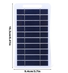 2W 5V solar panel mobile phone power bank charger, 3.7V battery with handle