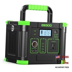 Portable Power Station 330W, 288.6Wh Solar Generator with 60W USB-C PD Grey