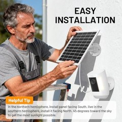 7W Solar Panel for Ring,Solar Charger Works for Ring, Stick Up Cam,Stick Up