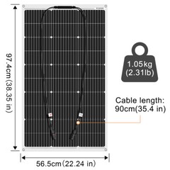 Dokio 200W 400W Flexible Mono Solar Panel Bendable & Durable for Boat,RV,Camping