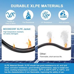 100FT 10 AWG Solar Panel Extension Cable PV Wire Solar Connectors Pair 6mm²