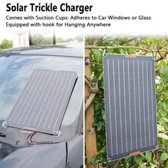 12V Solar Battery Maintainer Waterproof 10 30 50 watt Solar Panel Kit for Car