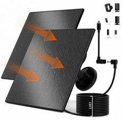 2 Pack 5W Solar Panels for Ring Cameras – Compatible with Spotlight & Stick Up C