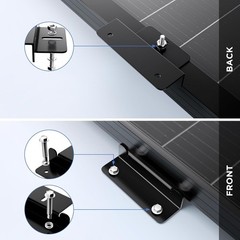 Solar Panel Mounting Z Brackets, Lightweight Aluminum Corrosion-Free Mounting Br